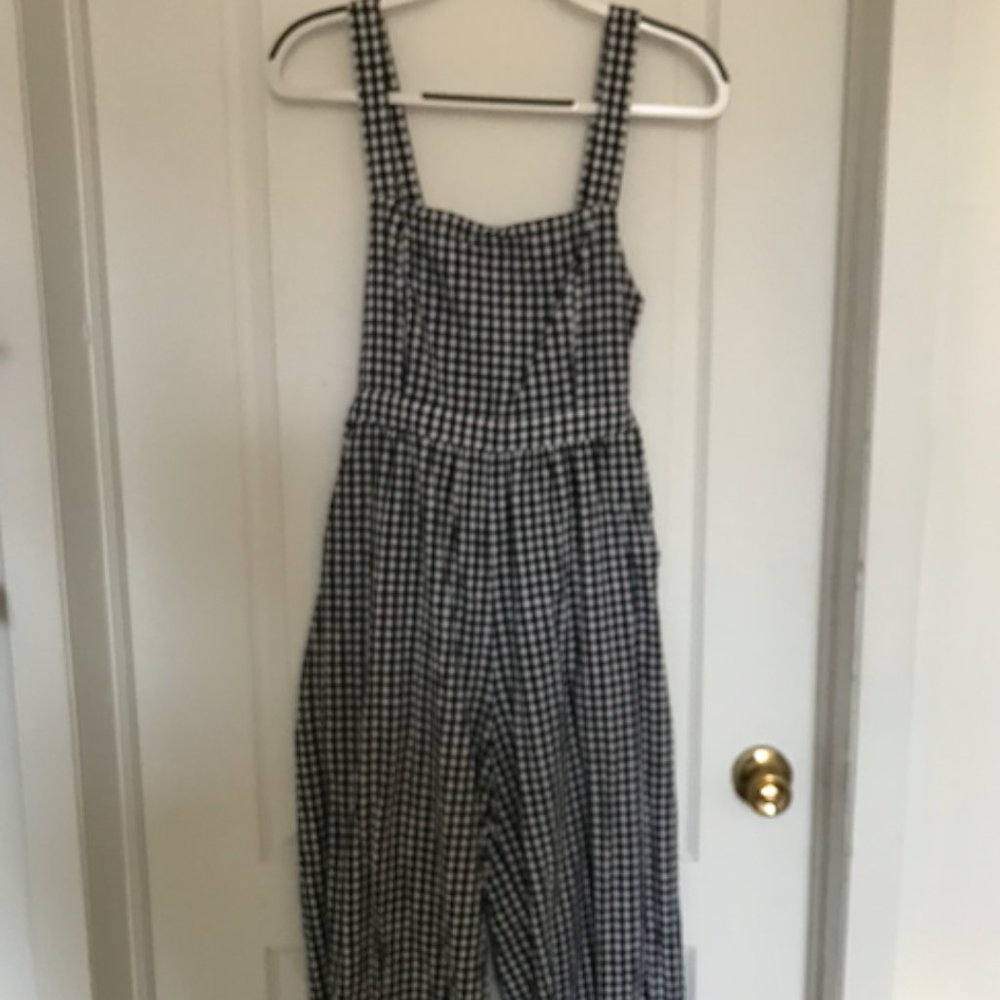 Oak + Fort Gingham Jumpsuit